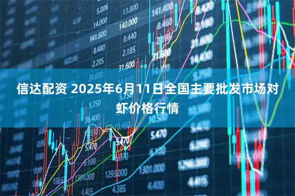 信达配资 2025年6月11日全国主要批发市场对虾价格行情